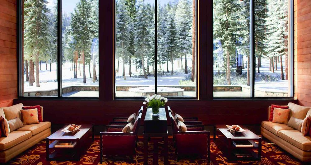 The forested areas surrounding the hotel offer a peaceful and secluded experience. Photo: Ritz-Carlton Lake Tahoe - image_2